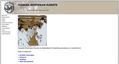 Desktop Screenshot of canadashotokan.org